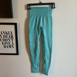Gymshark light teal leggings